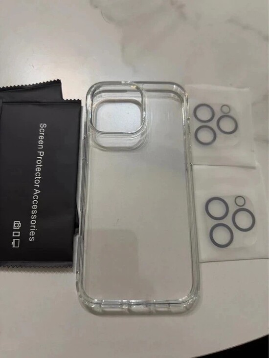 Opxyl Other - for iPhone 16 Pro Max Case Clear, with 2X Screen Protector + 2X Camera Lens Prot